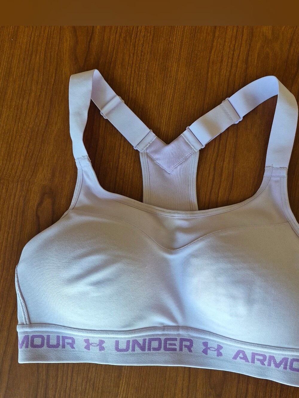 34B Under Armour Sports Compression Bra Adjustable Crossback Straps Breathable